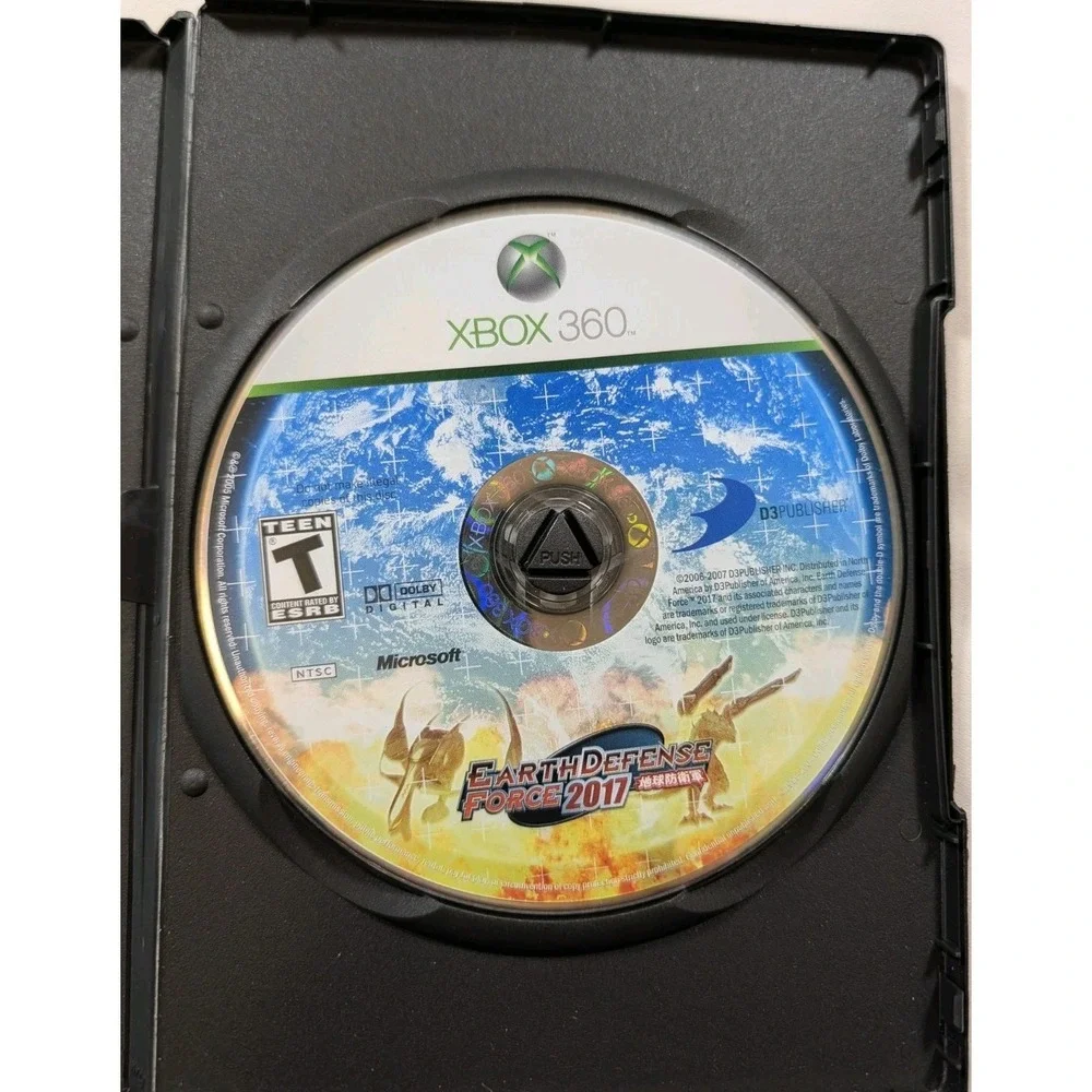 Earth Defense Force 2017 Microsoft Xbox 360 Game Disc Case Tested - No Manual